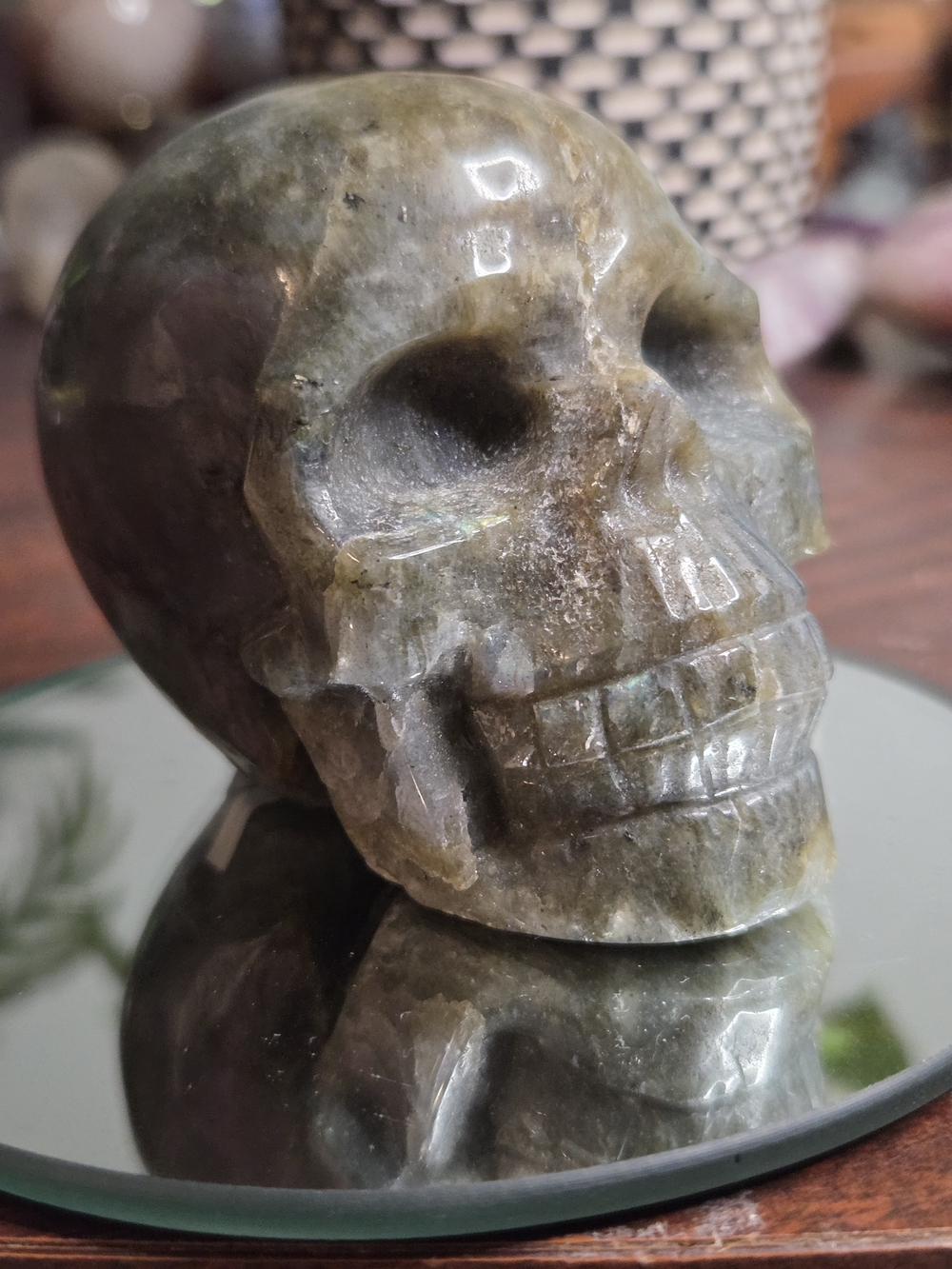 Labradorite Carved Skull - Picture 6 of 16